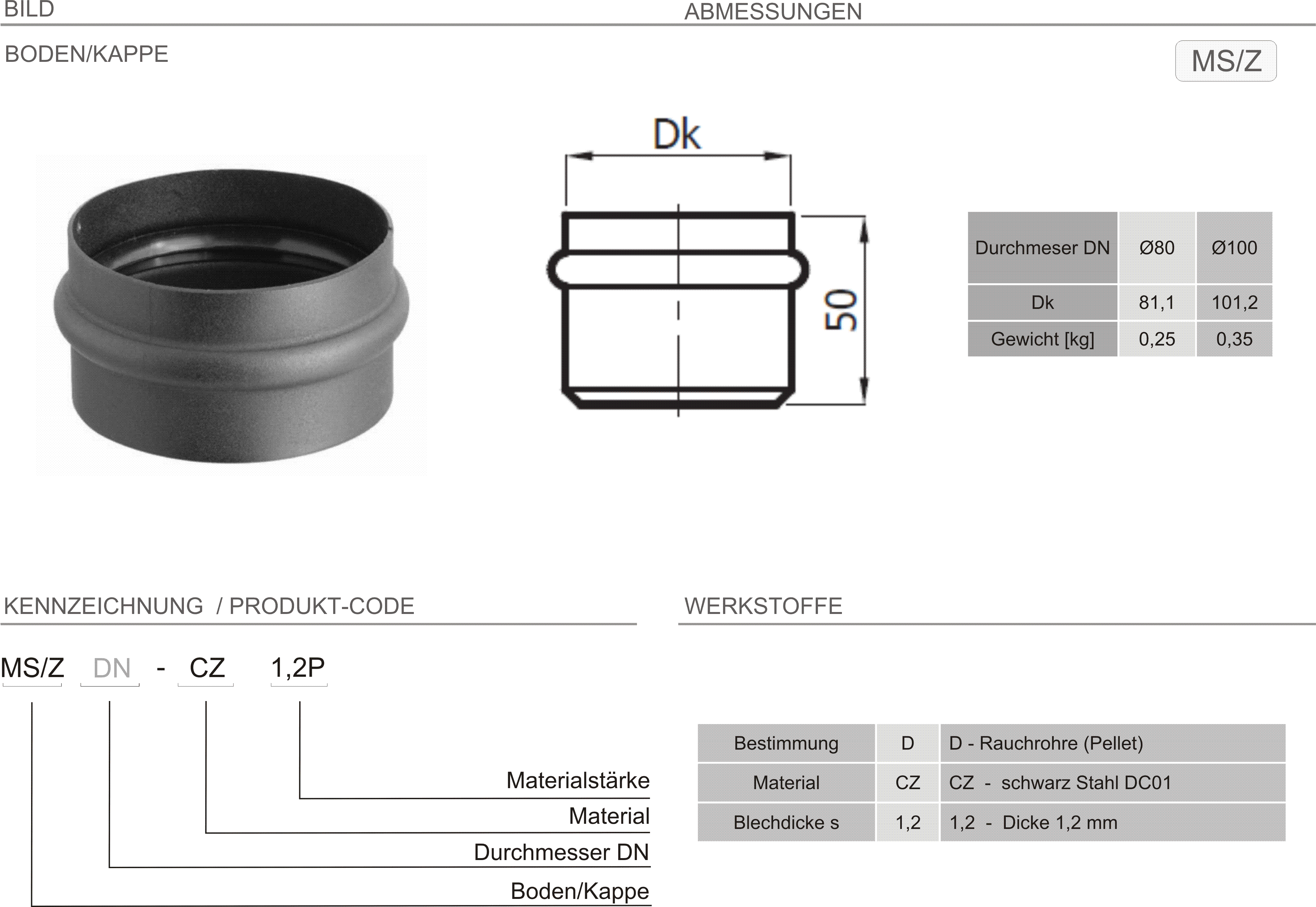 Produkt Beschreibung SPKP-MS-Z